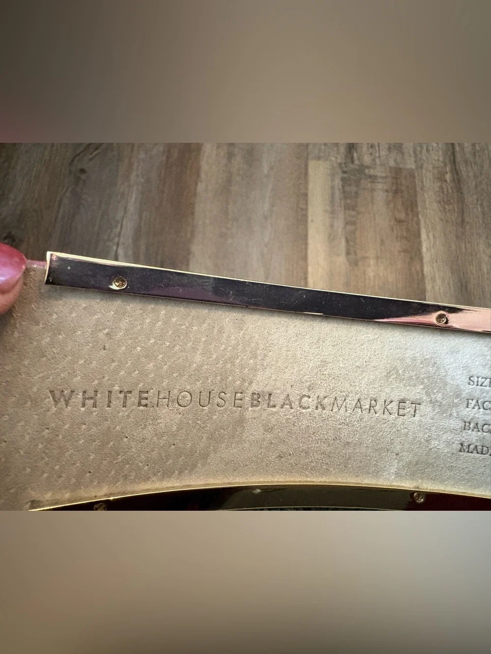 White House Black Market wide elastic Belt
